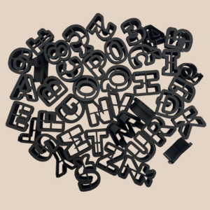 utiskivač – izrezivač oblik abeceda