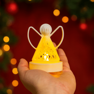 Anđeo s lampicom (efekt svijeće)